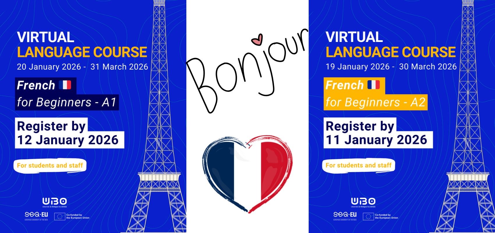 Discover the world of French language with new virtual courses at University of Brest!